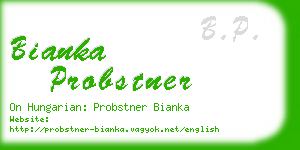bianka probstner business card